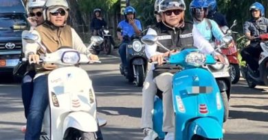Bupati Subandi Meriahkan Scooter Riding di Lanudal Juanda Rayakan HUT ke-69 Penerbangan Angkatan Laut