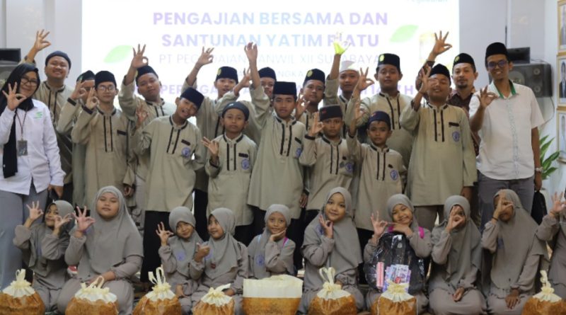 Pegadaian Kanwil XII Surabaya Adakan Santunan dan Pengajian Bersama Anak Yatim