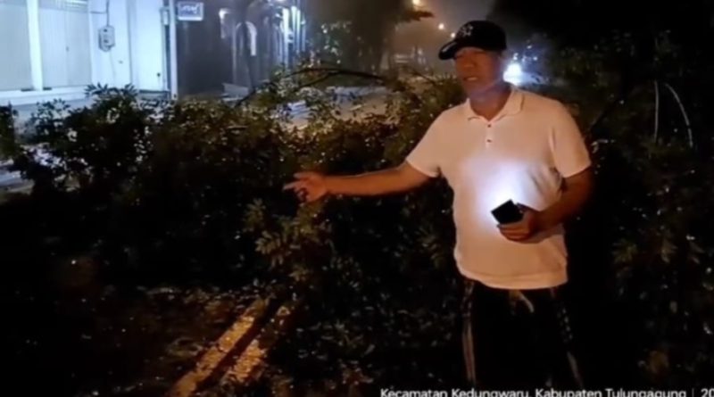 Bupati Tulungagung Gatut Sunu Gerak Cepat Saat Dini Hari Atasi Pohon Tumbang
