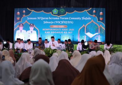Bupati Sidoarjo Bersama Ribuan Jamaah Panjatkan Doa Untuk Sidoarjo di Usia ke-167