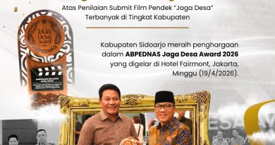 Sidoarjo Raih Penghargaan Kabupaten Terfavorit di Jaga Desa Award 2026