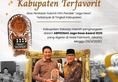 Sidoarjo Raih Penghargaan Kabupaten Terfavorit di Jaga Desa Award 2026