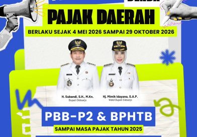 Pemkab Sidoarjo Berlakukan Pembebasan Denda Pajak Daerah Mulai 4 Mei 2026