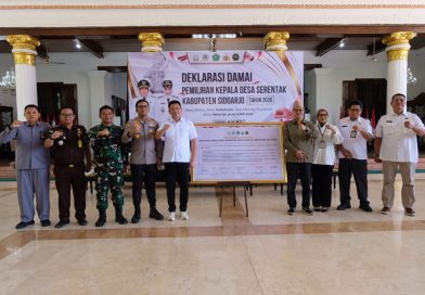 Jelang Pilkades Serentak Sidoarjo, 230 Calon Kades Teken Deklarasi Damai