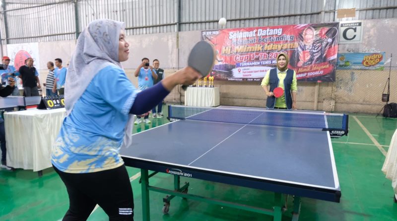 Wakil Bupati Sidoarjo Buka Turnamen Tenis Meja Hj.Mimik Idayana Cup 1 Tahun 2026
