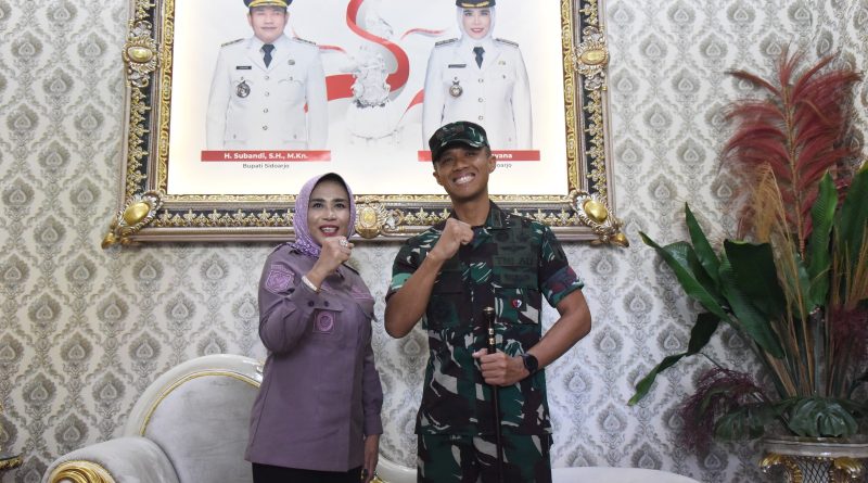 Wabup Sidoarjo Ajak Dandim 0816 Sidoarjo Yang Baru Perkuat Sinergi Sukseskan Program KDKMP