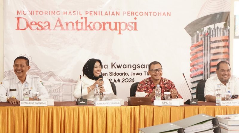 Monitoring KPK RI di Desa Kwangsan, Wabup Mimik Tekankan Transparansi dan Partisipasi Masyarakat