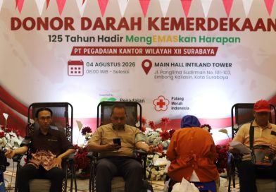 Pegadaian Kanwil XII Surabaya Gelar Aksi Donor Darah Untuk Negeri
