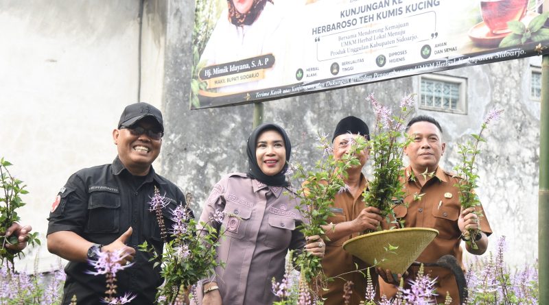 Wabup Sidoarjo Apresiasi UMKM Herbal Teh Daun Kumis Kucing