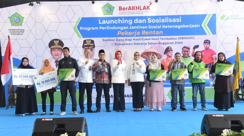Pemkab Sidoarjo Lindungi 42.210 Pekerja Rentan Dengan BPJS Ketenagakerjaan