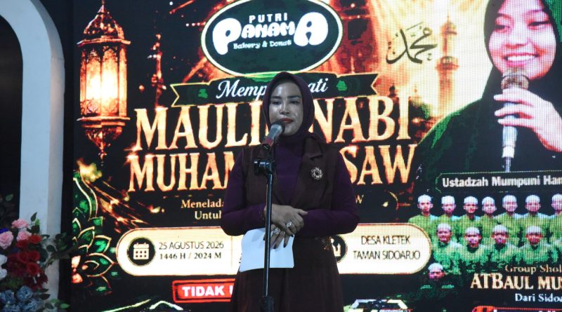 Wabup Mimik Hadiri Pengajian Akbar dan Doa Bersama Maulid Nabi di Kletek
