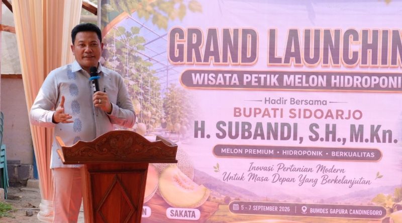 Bupati Subandi Resmikan Wisata Petik Melon BUMDes Candinegoro