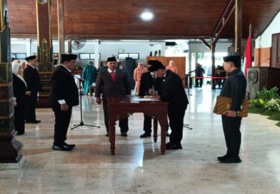 Plt. Bupati Tulungagung Lantik 21 Pejabat Eselon II di Lingkungan Pemkab Tulungagung