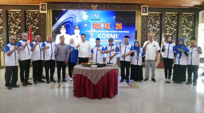 Bupati Subandi Hadiri HUT ke-26 KORMI, Dorong Penguatan Kampung Olahraga dan Pembinaan Masyarakat