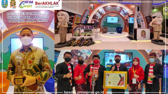 BPSDM Jatim Raih Stan Terbaik I Terinovatif dalam Penutupan Kovablik Jatim 2021