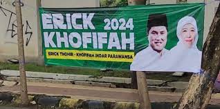 Bawaslu diam, Poster “Erick-Khofifah 2024” bertebaran di Jember