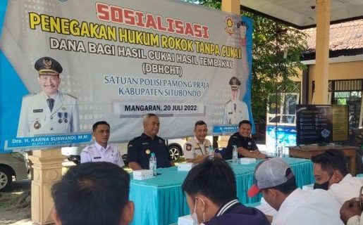 Peredaran rokok illegal di Situbondo telah dikantongi Satpol PP