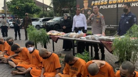 1,6 kilogram sabu-sabu hasil operasi tumpas Semeru disita Polres Malang