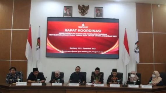 Penyelarasan program dan anggaran Pemilu 2024 bersama 38 KPU
