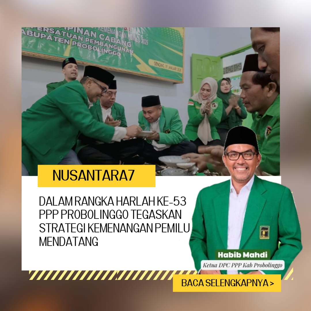 PPP Kabupaten Probolinggo. Targetkan kemenangan pemilu 2029 dalam harlah ke-53
