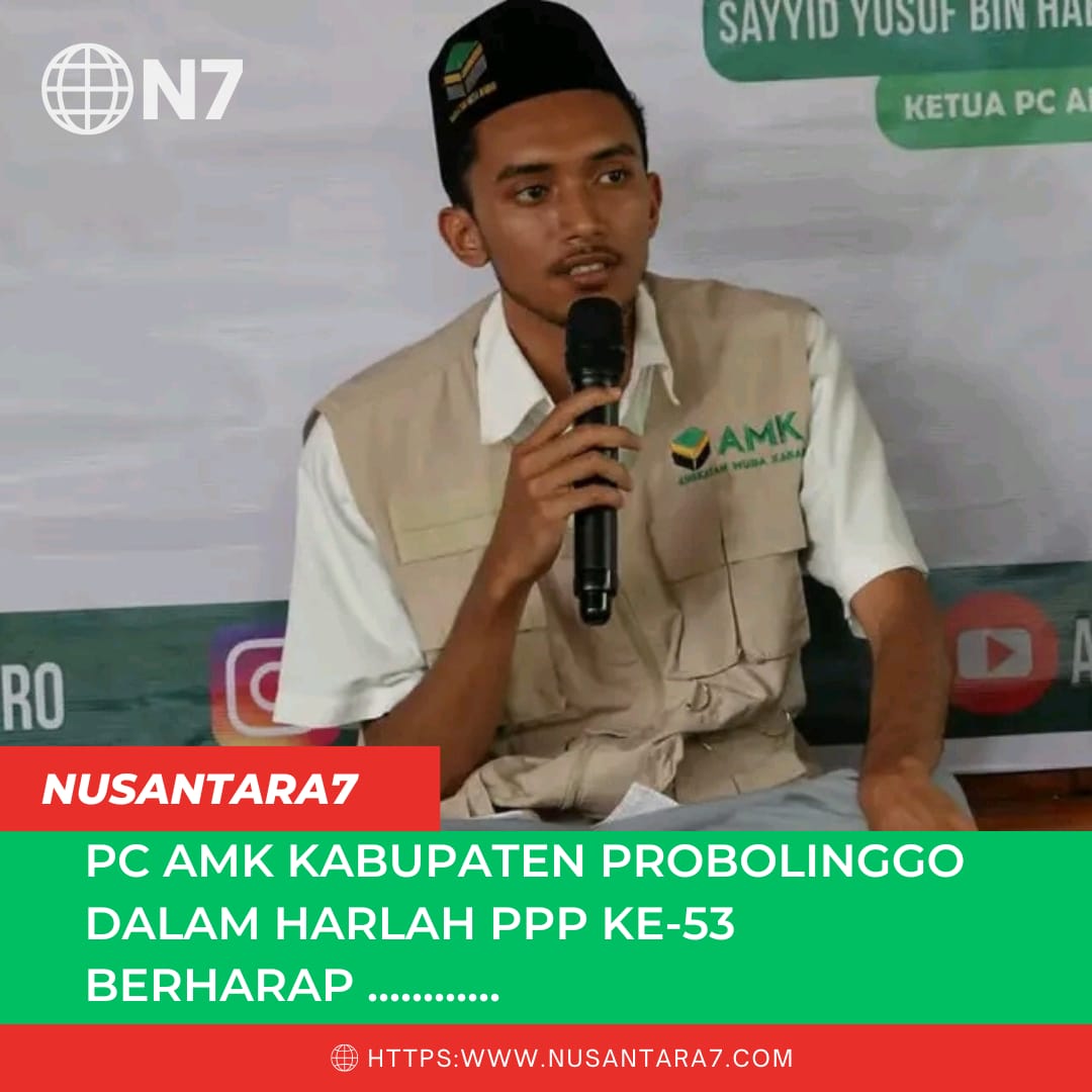 Ketua PC AMK Kab. Probolinggo hadir dalam harlah PPP ke -53 dengan harapan